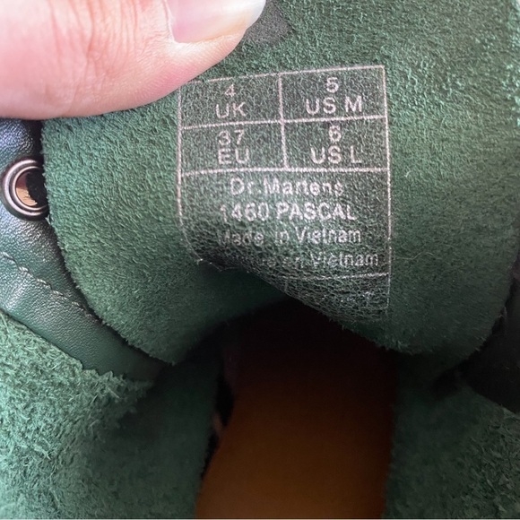 Dr. Martens Boot 1460 Pascal Leather Gradient Green Antique Temperley 6 GUC - Picture 9 of 13